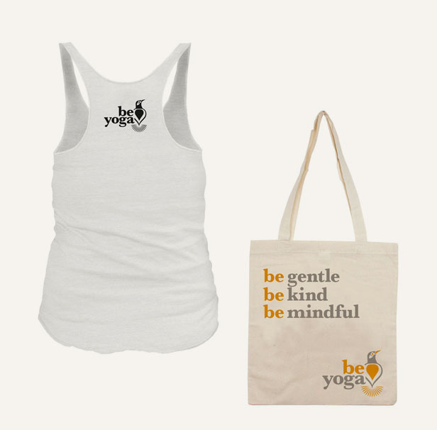 Be Yoga top and bag