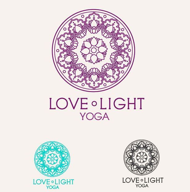 Love Light Yoga logo design