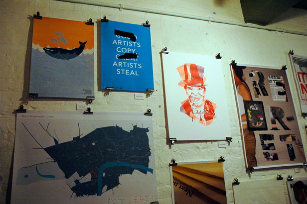 Screenprinting at the I want to be there exhibition